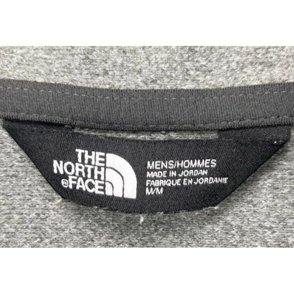 Rare North Face Mens Golf Pullover Size Medium Gray 1/4 Zip Santa Slam Dunk Logo
